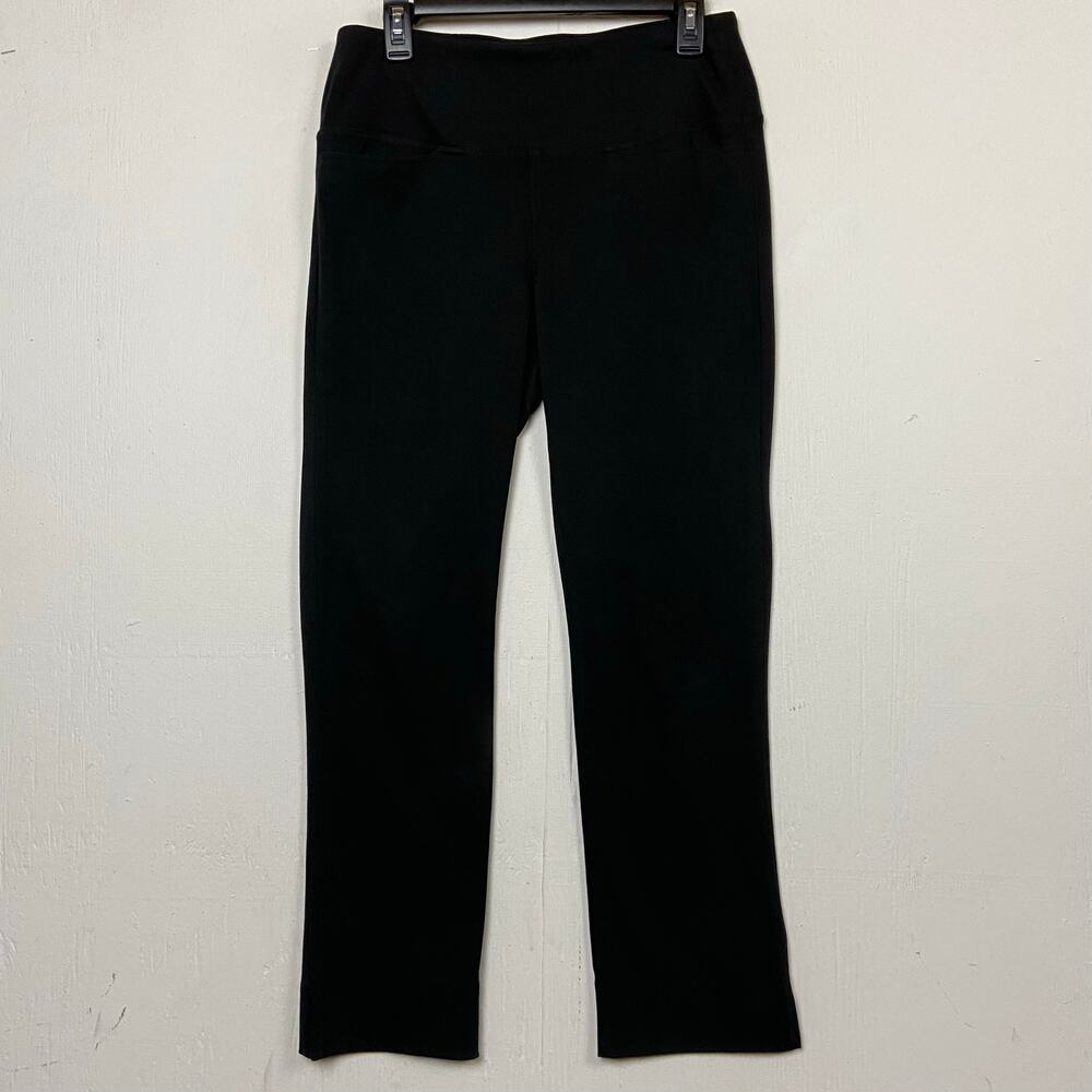 J. Jill Wearever Black Pull On Tummy Control Cotton Stretch Pants Size Small